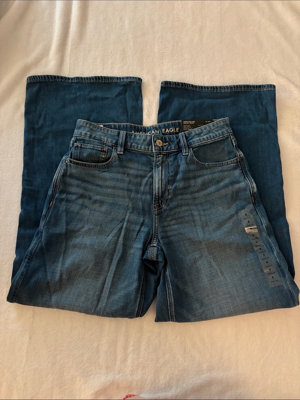 American Eagle Dreamy Drape Baggy Wide Leg Jeans